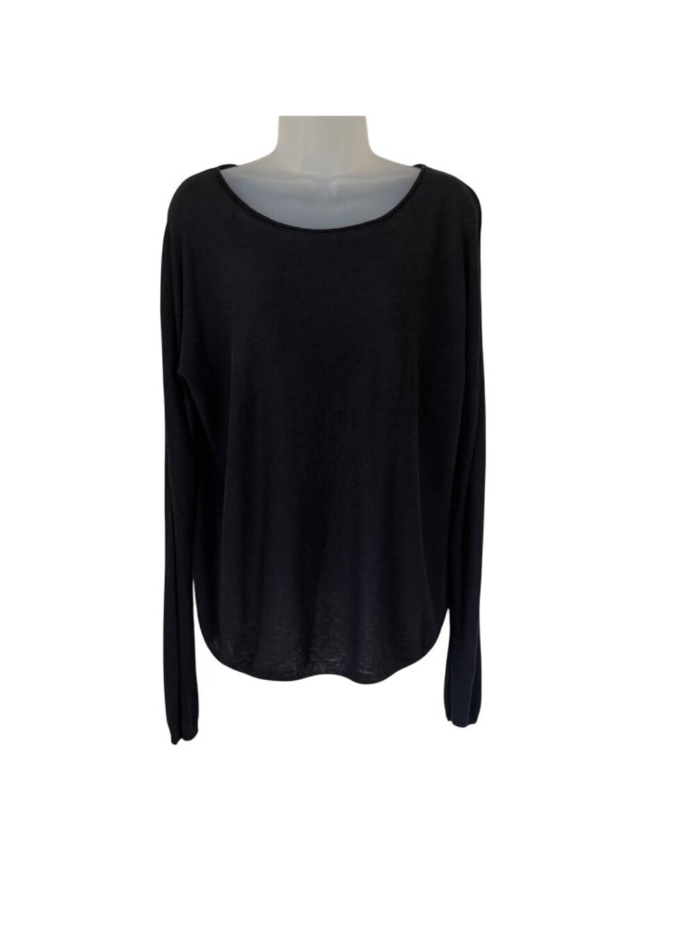 Vince Linen-Blend Hi-Lo Sweater Top